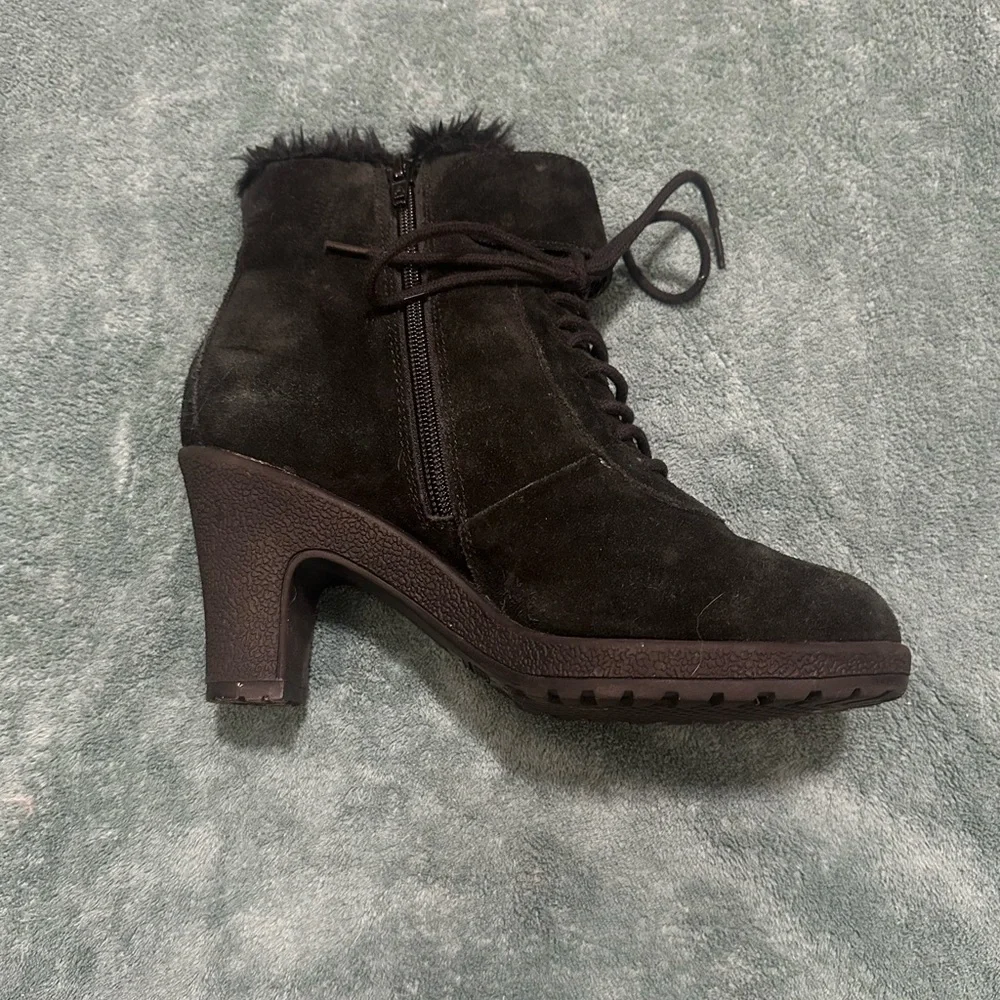 Aerosoles Suede Moto Boots 6